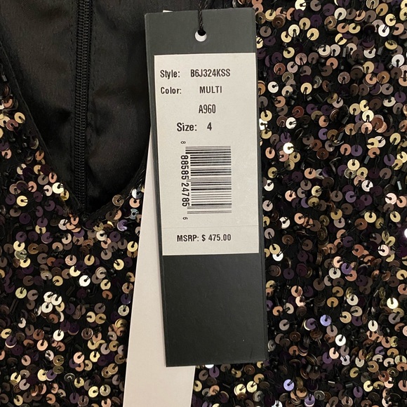 NWT Parker Black Serena Sequin Dress - Size 4 - Picture 5 of 7